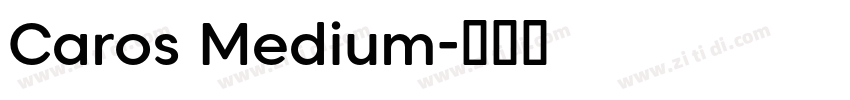 Caros Medium字体转换